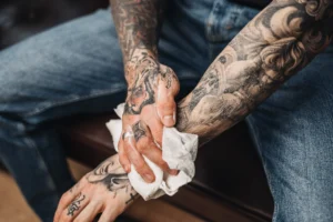 Removing the Bandage and Cleaning the Tattoo