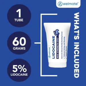 Key Features of WELMATE 5% Lidocaine Cream